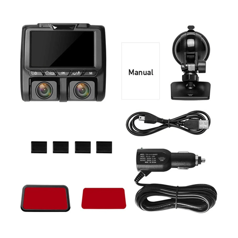 

3 inch HD 1080P IPS Screen Car DVR Dash Camera Dual Lens170 Degree Driving Recorder WIFI Connection GPS Driving Recorder