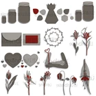 Свинья, для рукоделия металлические Вырубные штампы вырезанные формы Цветочная серия конверт стекло Скрапбукинг Бумага рукоделие Нож Форма лезвие пробойник трафарет