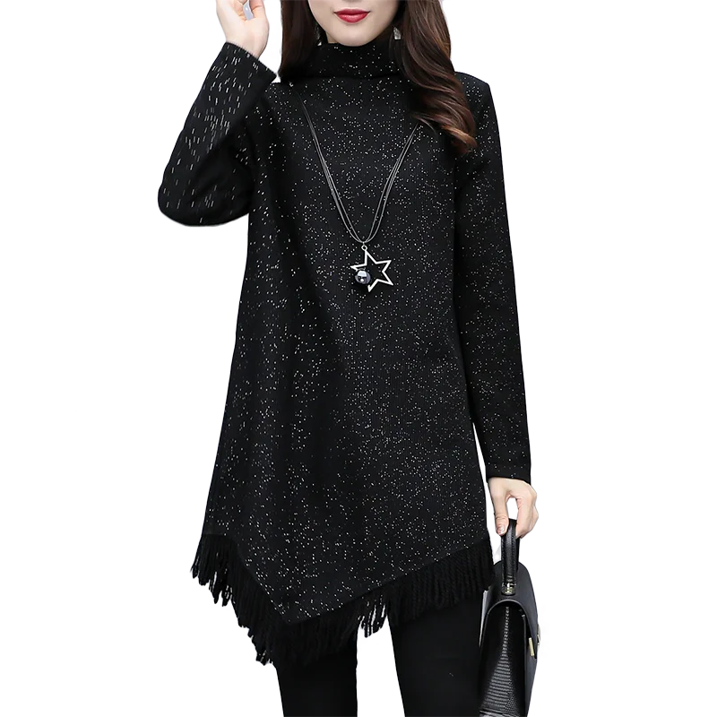 Недорогое красивое размера плюс женская одежда Удобная черное кружевное платье