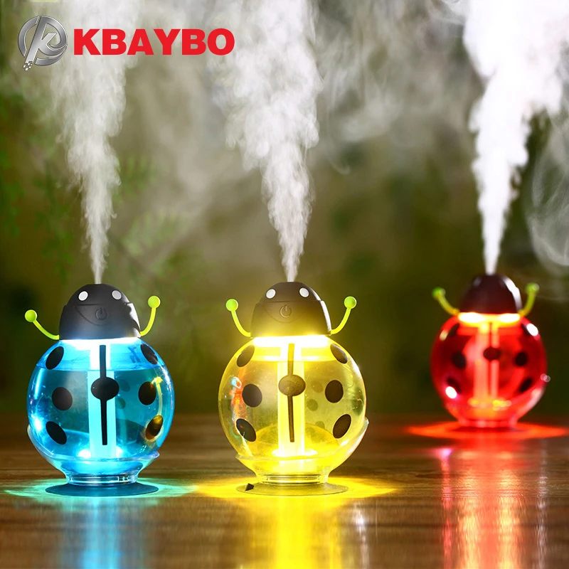 Beetle увлажнитель USB Увлажнитель Арома диффузор ароматерапия эфирные масла диффузор мини портативный тумана 260 мл светодиодный ночник