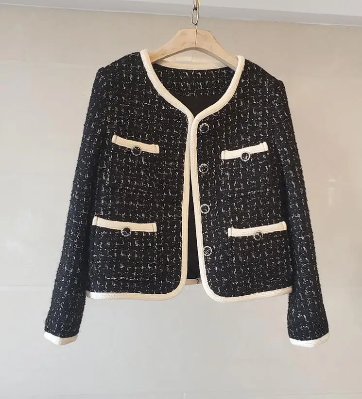 Куртка женская шерстяная твидовая осенняя винтажная | Женская одежда