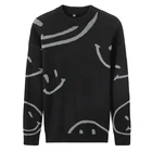 Пуловер мужской, зимний, свободный, с круглым вырезом