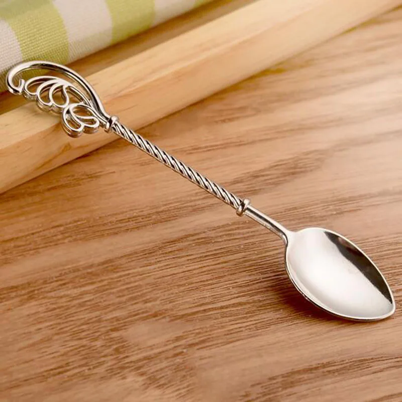 Металлическая кофейная ложка в стиле ретро 4 шт./компл. | Дом и сад