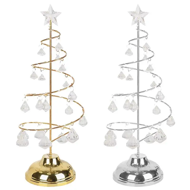 

Gold Crystal Led Christmas String Light Bedroom Christmas Decorations Table Lamp Fairy Lights Desk Decor Night Light New Year