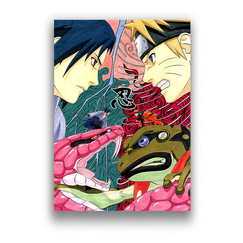 Ниндзя Uzumaki Naruto у героя мультфильма Саскэ Утиха классический комикс мелованная