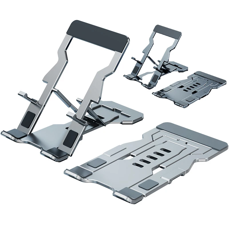 Foldable Table Phone Holder Stand For IPhone Xiaomi Ultra-thin&angle Adjustable Aluminum Alloy Desktop Phone Cradle Dock