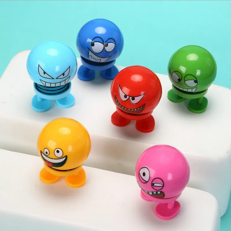 Новая красочная кукла с качающейся головой Автомобильные украшения украшение