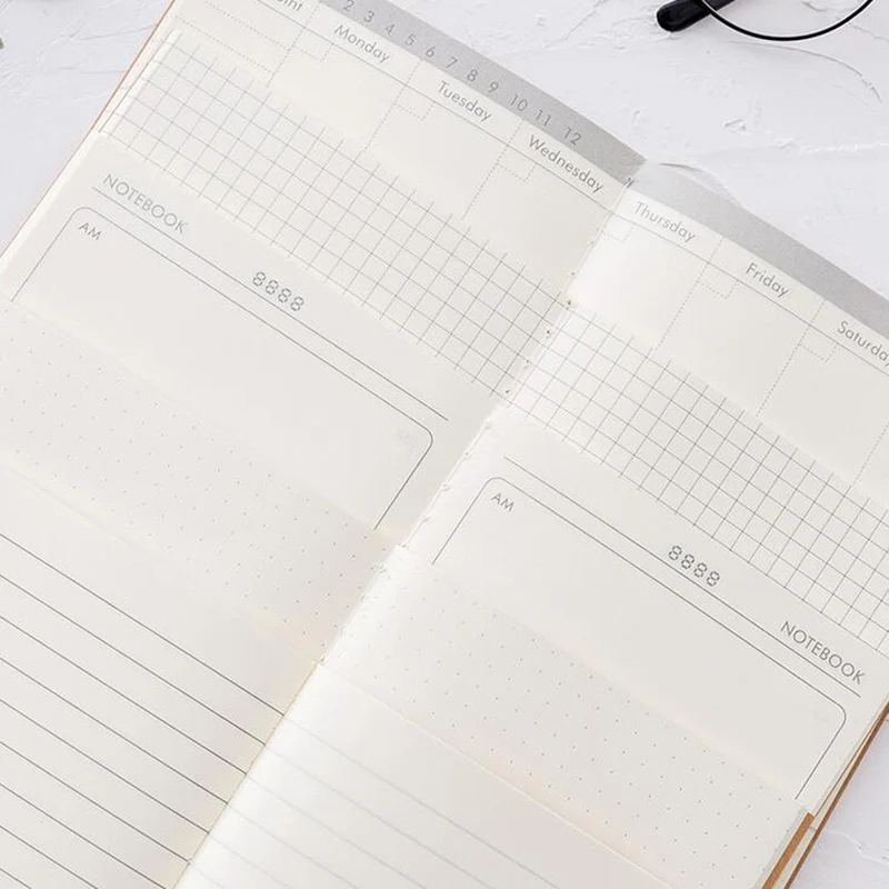 3 шт./лот крафт-бумага Обложка Расписание контрольный список записные книжки