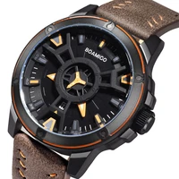 boamigo luxury top brand men sports watches creative fashion casual quartz leather wrist watch auto date clock relogio masculino