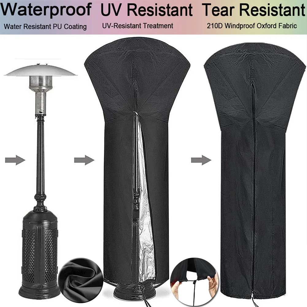 Garden Heater Cover Waterproof Courtyard Patio Gas Pyramid Standup Outdoor Furniture Protector with Zipper | Дом и сад