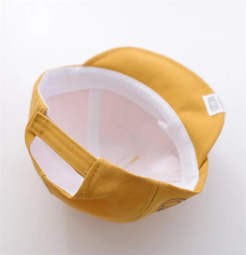 

Spring New Baby Soft Brim Hats Cotton Adjustable 2020 Kids Cartoon Baseball Hat Newborn Fashion Cute Comfortable Cap Blue Pink