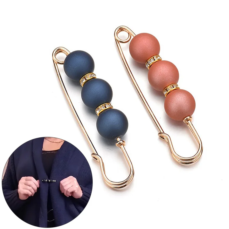 

Korean Brooch For Women's Clothing Pearl Circle Gold Women Scarf Pin For Cardigan Shawl Buckle Corsage Female броши женские