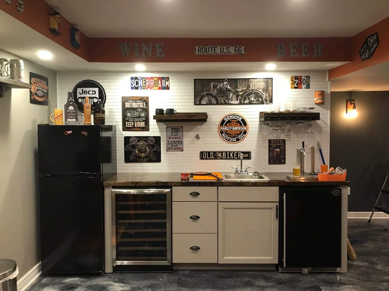 

TIN SIGN Life Better at Lake Beach House Cottage Rustic Metal Decor Art wall