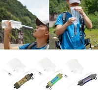 outdoor survival water filter purifier filtration system emergency kit lightweight portable 14x3cm