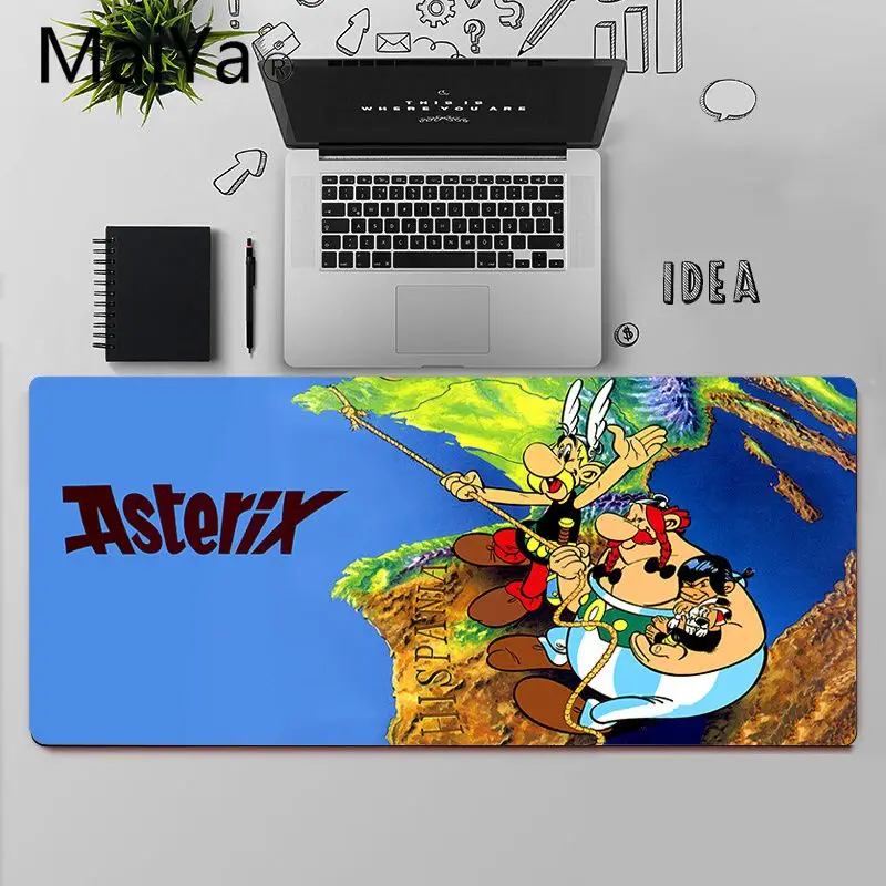 

Maiya Top Quality Asterix Obelix Characters Rubber Mouse Durable Desktop Mousepad Free Shipping Large Mouse Pad Keyboards Mat