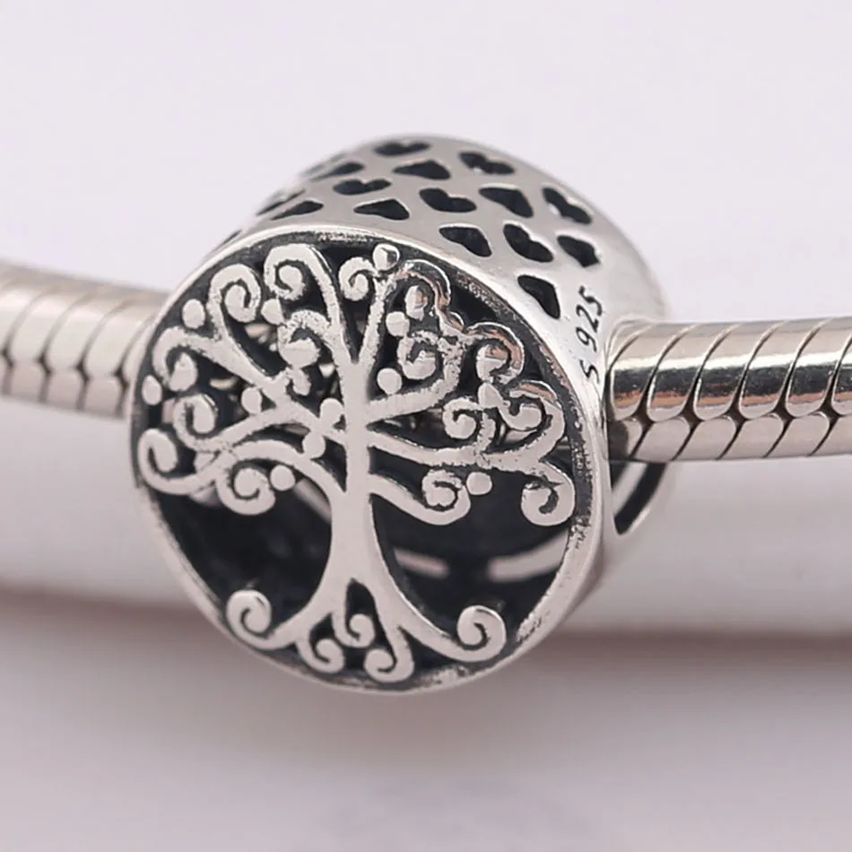 Аутентичные бусины S925 DIY Ювелирные изделия семья корни Шарм подходит для леди