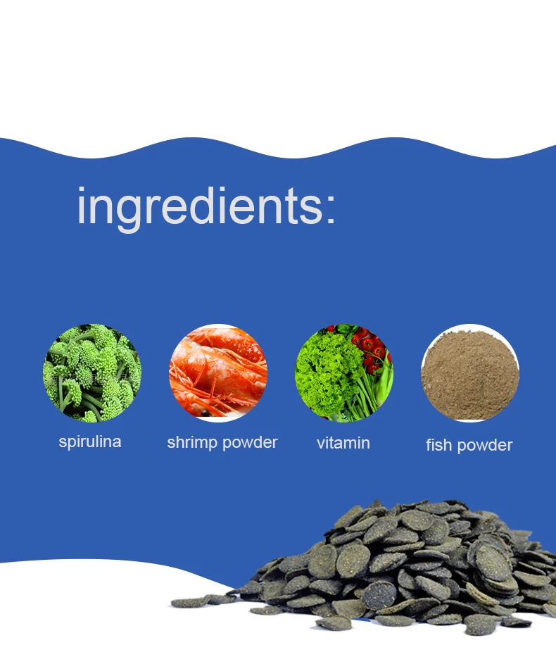 500 мл аквариумные бентические рыбки Pleco с несколькими вафлями всасывающий корм