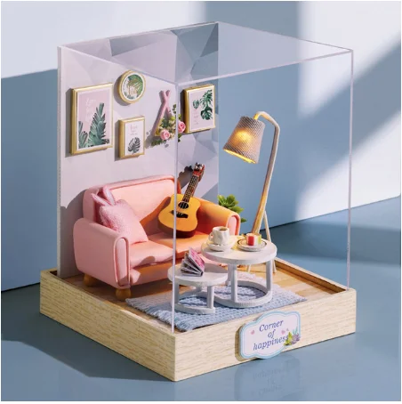 DIY миниатюрная мебель для кукольного дома деревянный Миниатюрный Кукольный дом