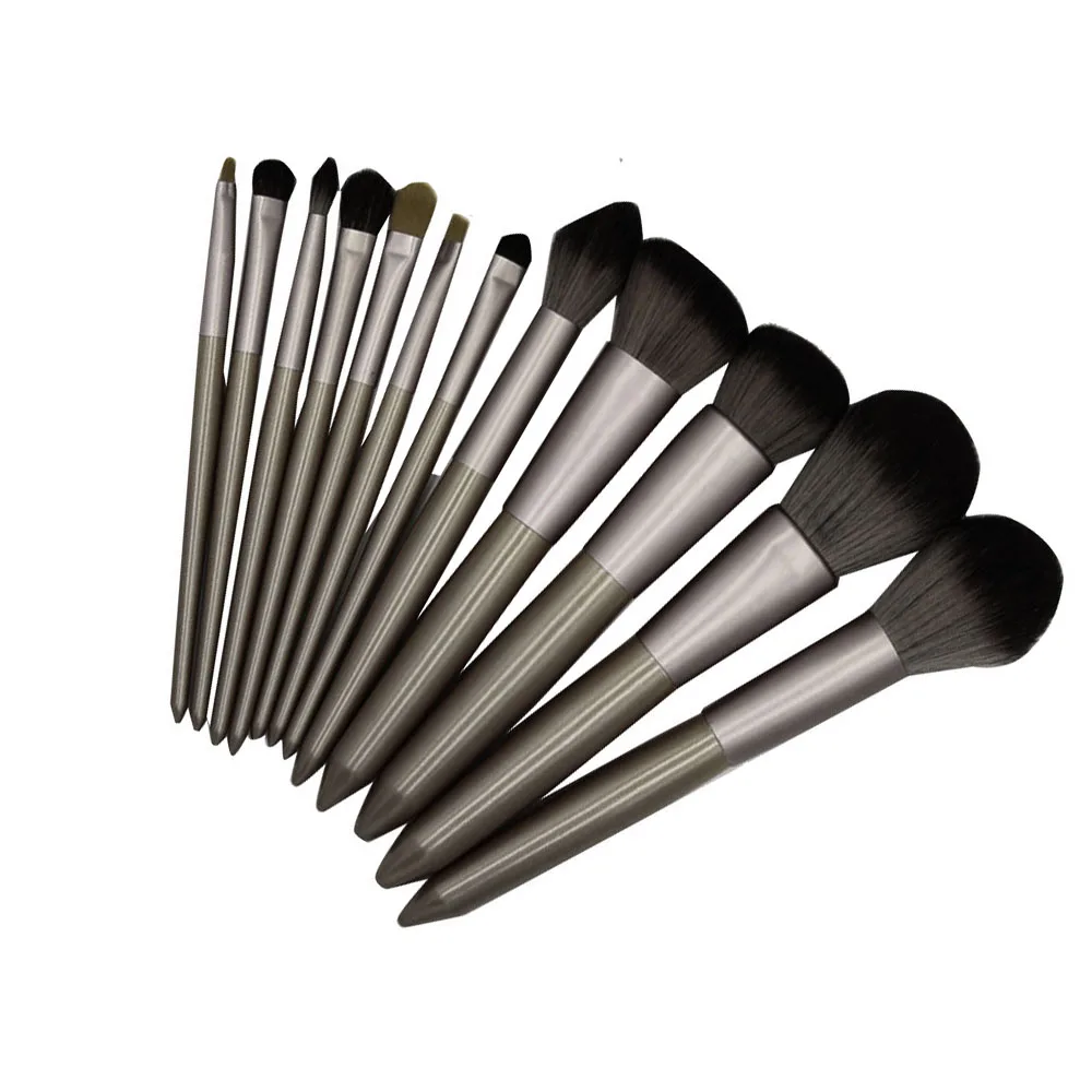 

The New 12 Small Grape Make-up Brushes Aluminum Tube/wood Handle Makeup Brush 2020 New