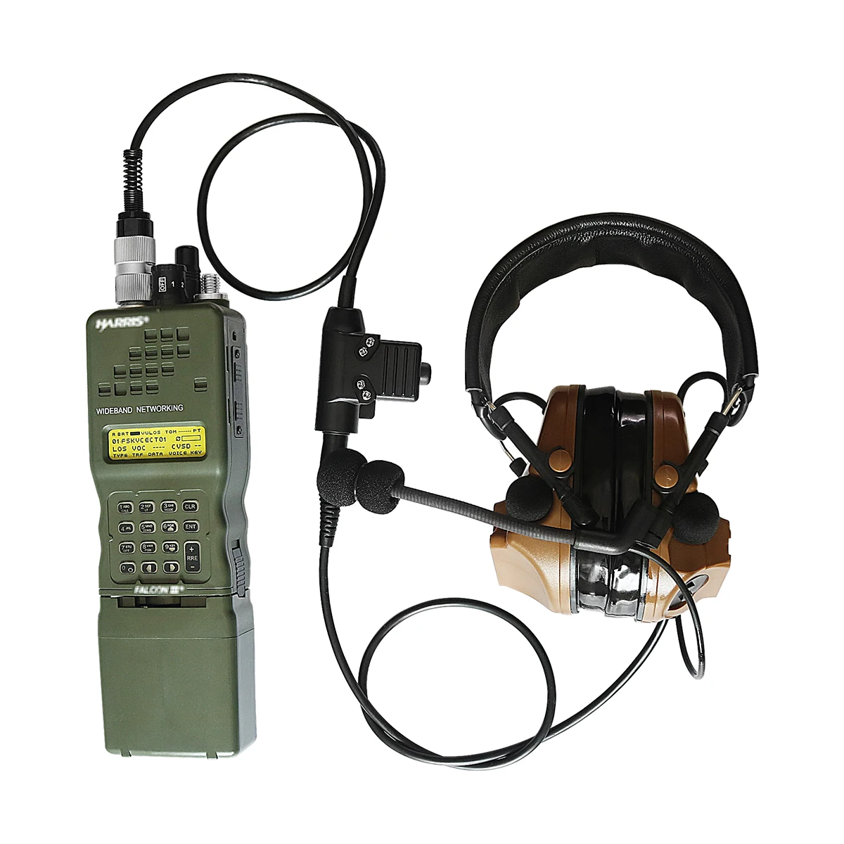 PRC-152 КНР 152 Харрис макет радиоприемника чехол, военные рации-иди и болтай Walkie модель для Baofeng Радио, не Функция с U94 PTT 6-pin вилкой/корейский производитель кабелей