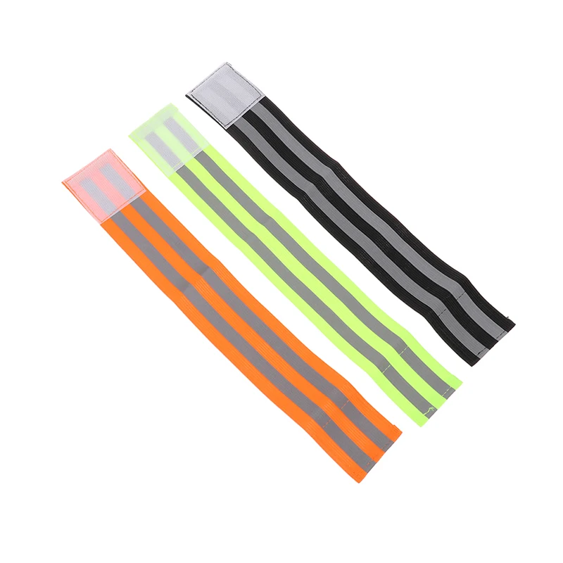 

2 PCS Safety Reflective Bands Wristband Reflector Tape Straps For Night Jogging Biking Cycling Walking Jogging Bands