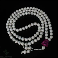 10mm howlite mala bracelet 108 beads gemstone tassel pray spirituality energy meditation hot healing cuff monk natural veins
