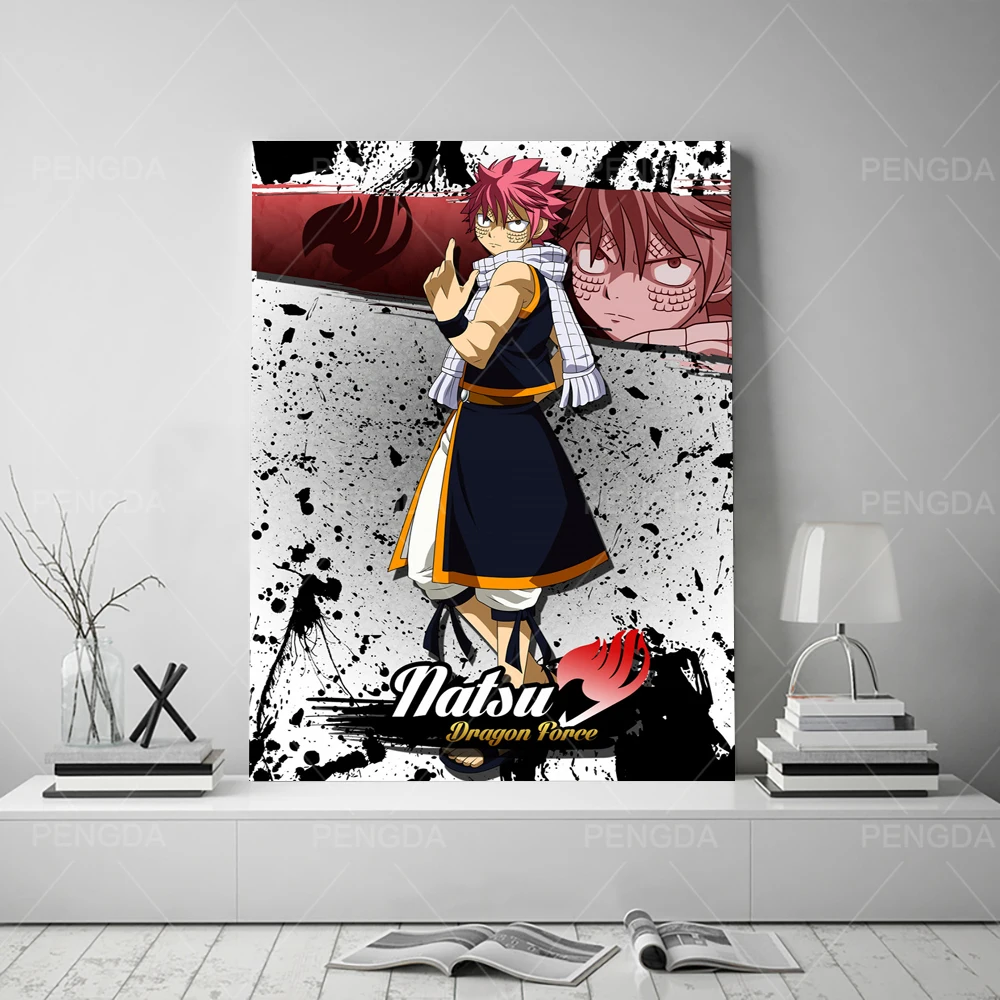 Настенная живопись Модульная картина с изображением героя аниме Люси Хвост Феи