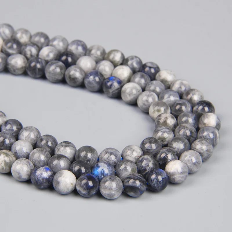 Бусины Из Натурального Лабрадорита серого цвета 6 мм 8 10 | Украшения и аксессуары