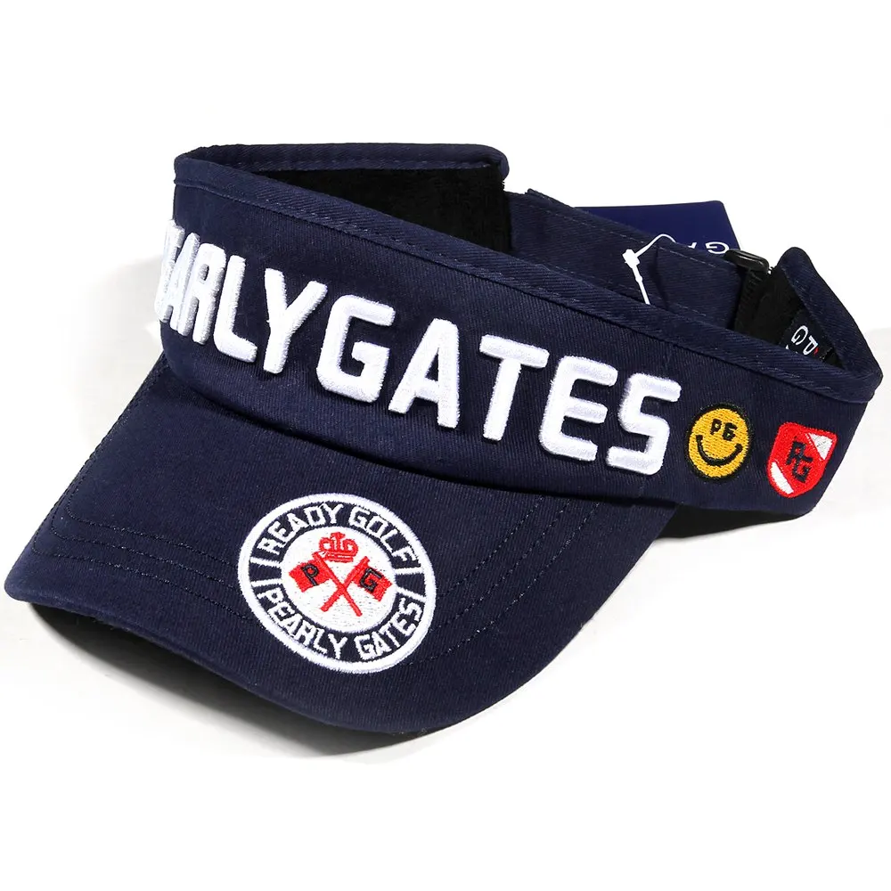 New Adjustable GP Golf Hat Without Top Caps Outdoor Sport Smiling Face Golf Hats Cotton Cap Pearly Gates Colorful