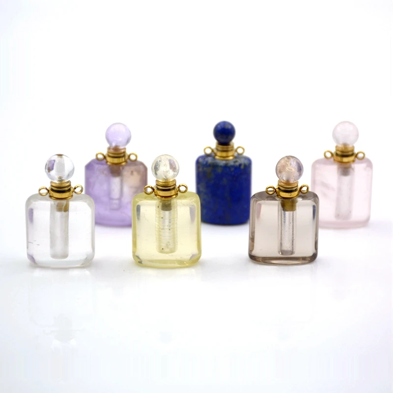 Подвеска с подвеской из драгоценных камней ожерелье цепочка розовыми квартами