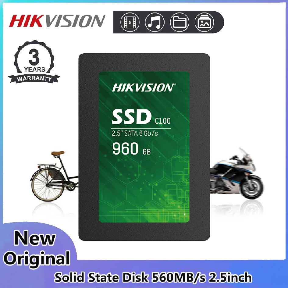 

Original Hikvision 120GB 240GB 480GB 960GB Internal Solid State Disk 2.5 inch SATA 3.0 550MB/s MAX SSD 3D TLC Laptop Disk