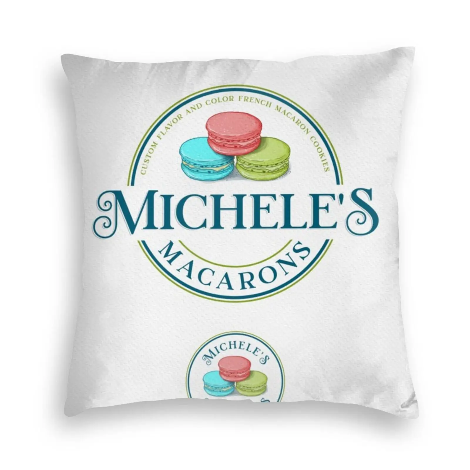 Macaron с двусторонним принтом квадратная Наволочка Чехол для подушки дивана