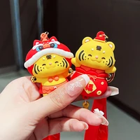 Key Keychain For Leather Bags Festive Lucky Tiger Lanyard Office 2022 Ring Mobile Phone Accessories Wholesale