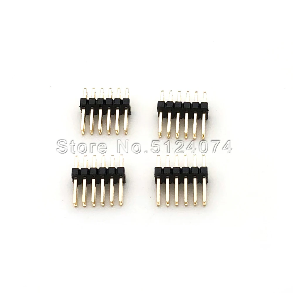20 шт./лот двухрядная игла 2*6P штекерное расстояние между сиденьями 1 27 мм DIP 12