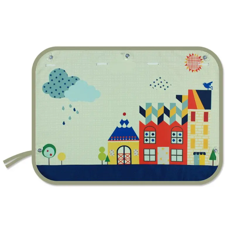 Детские Автомобильные Боковые шторы 70*50 см Мультяшные занавески солнцезащитный