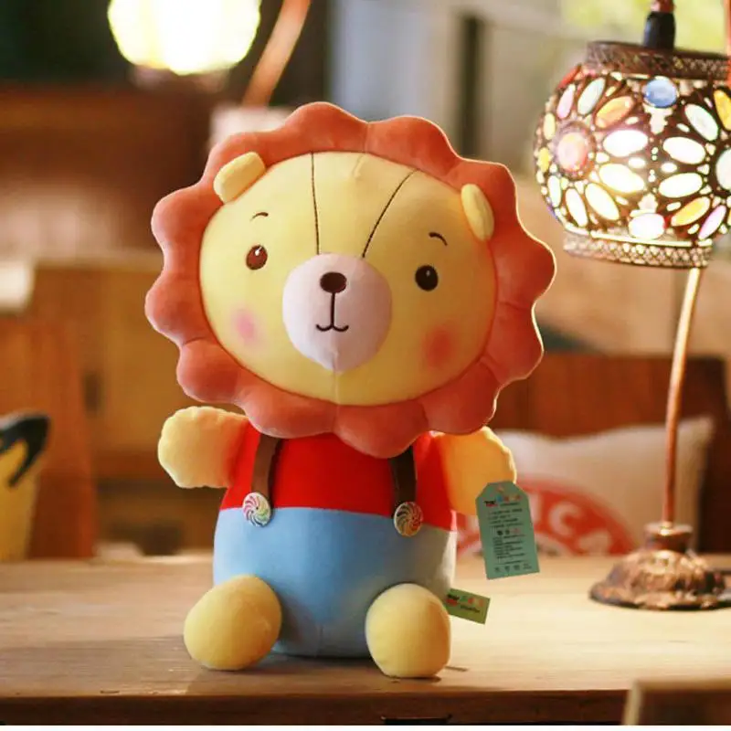 25 см-50 см Кавасаки сидит на подсолнухе плюшевые Львы творческие игрушки Pp хлопок