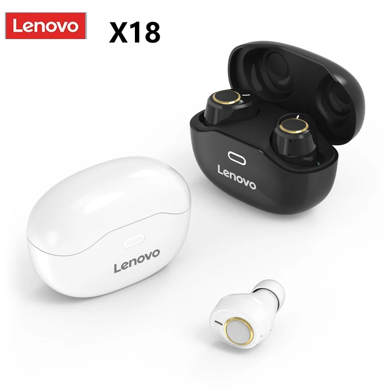 Bluetooth наушники Lenovo X18 с зарядным футляром 4 9 г|Наушники и гарнитуры| |