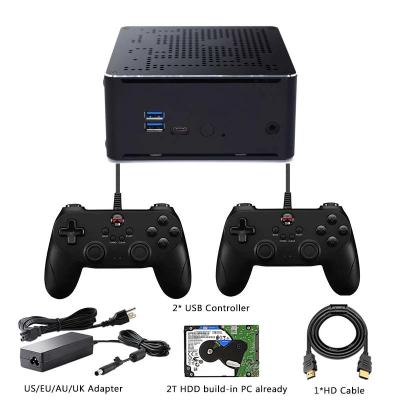 

Super Console X PC Box Retro Video Game Console&Mini PC Build in 62000 Games Support For PS1/PS2/DC/N64/Wii 80+ Emulator