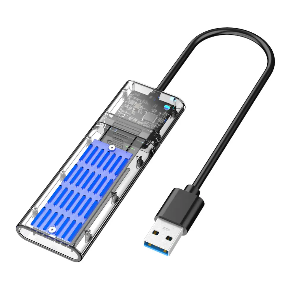 Чехол для M2 SSD SATA шасси M.2 на USB 3 0 адаптер PCIE NGFF M / B Key коробка SSD-диска 2230/2242/2260/2280 мм |