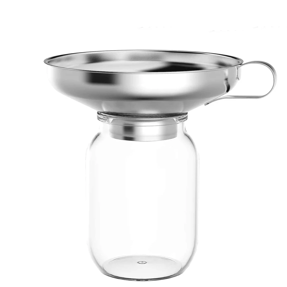 Широкие банки воронка из нержавеющей стали кухонная металлическая легко моется