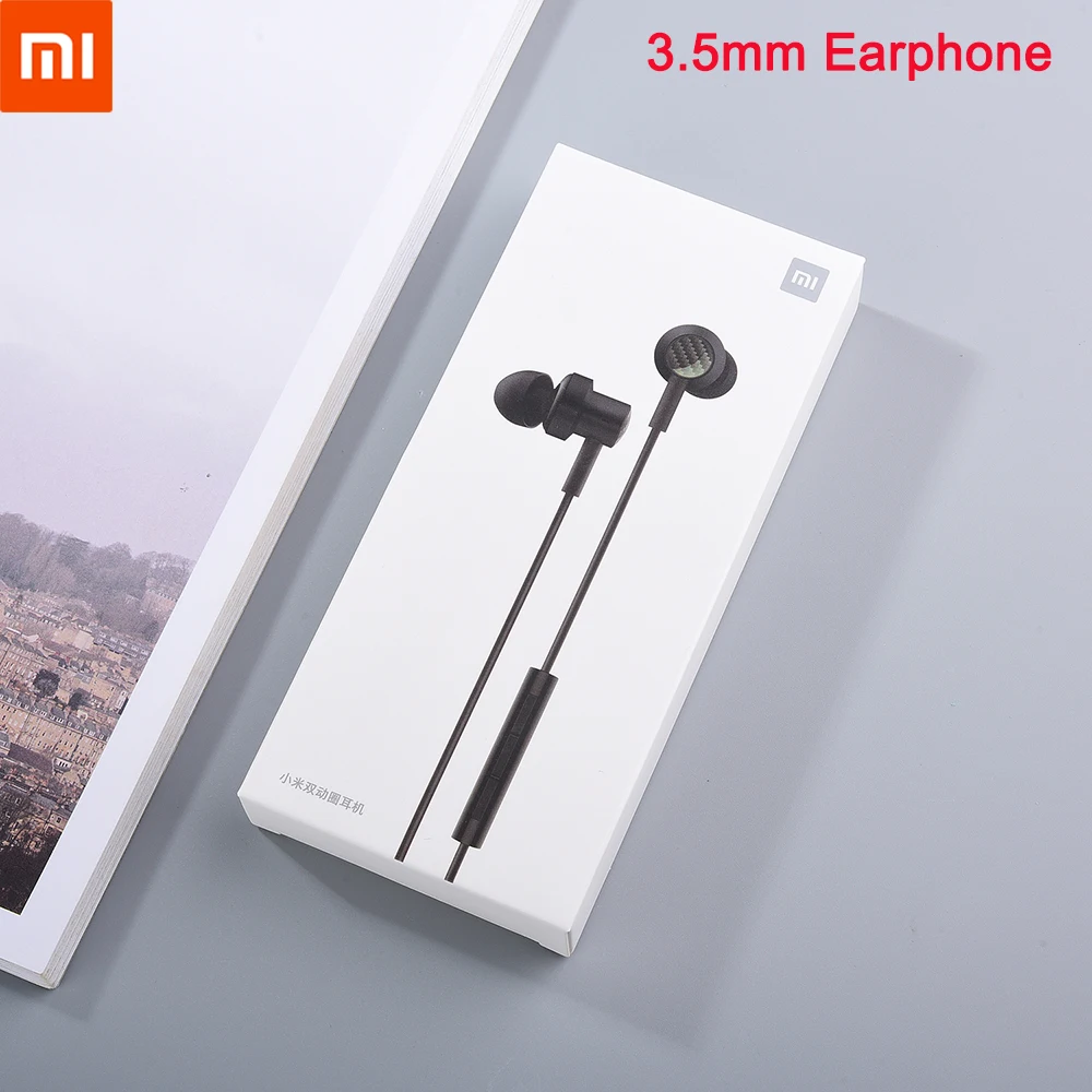 Наушники-вкладыши Xiaomi Mi 3 5 мм двойные динамические наушники с микрофоном для 10T Pro