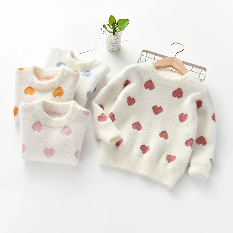 

2020 Winter Clothing Christmas Sweater New Girl Warm Top Baby Girls Winter Clothes Baby Kids Sweater Children Clothes 2-8 Years