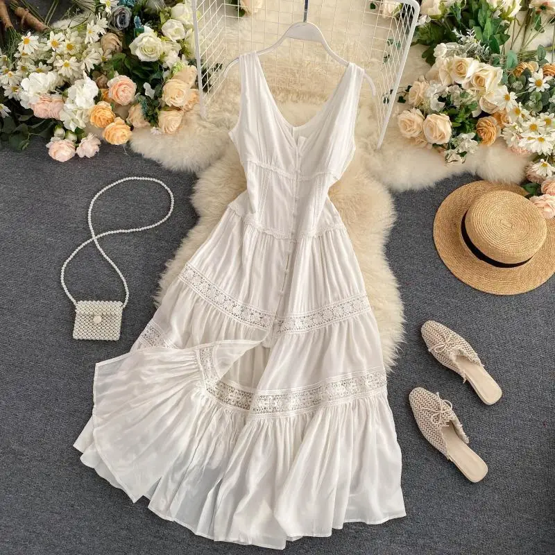 

2020 new fashion women's clothing Tank V-Neck women dress