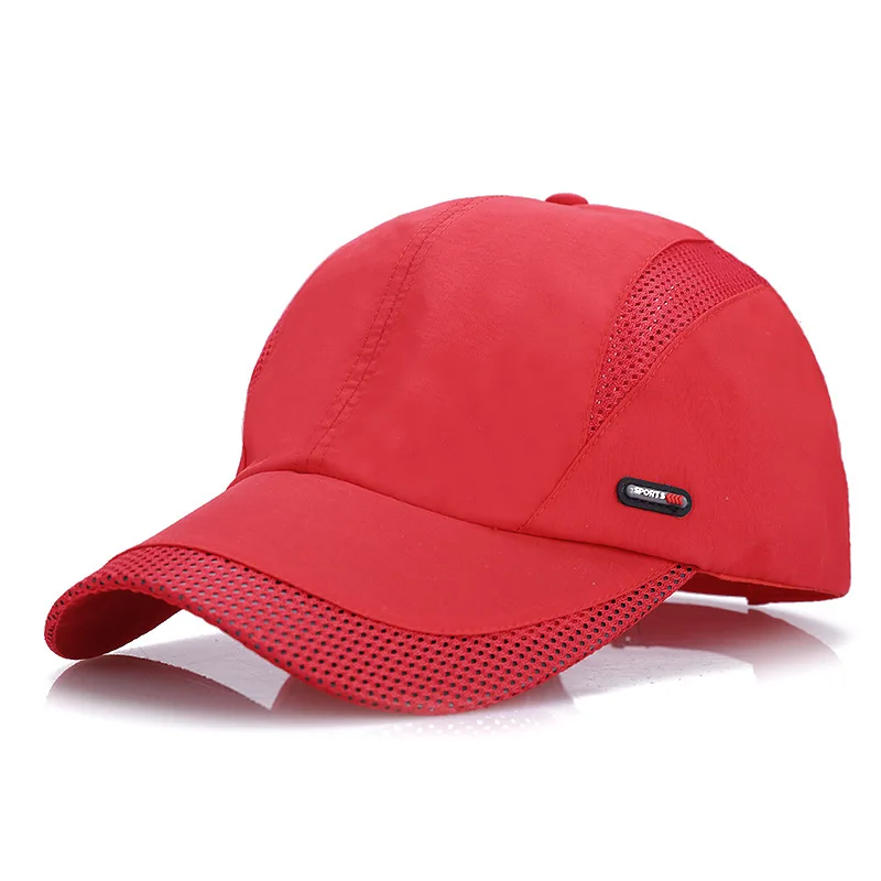 

Fashion Summer Men Women Outdoor Sport Sunscreen Baseball Hat Running Visor Cap Breathable Quick Dry Mesh Bone Caps Gorras