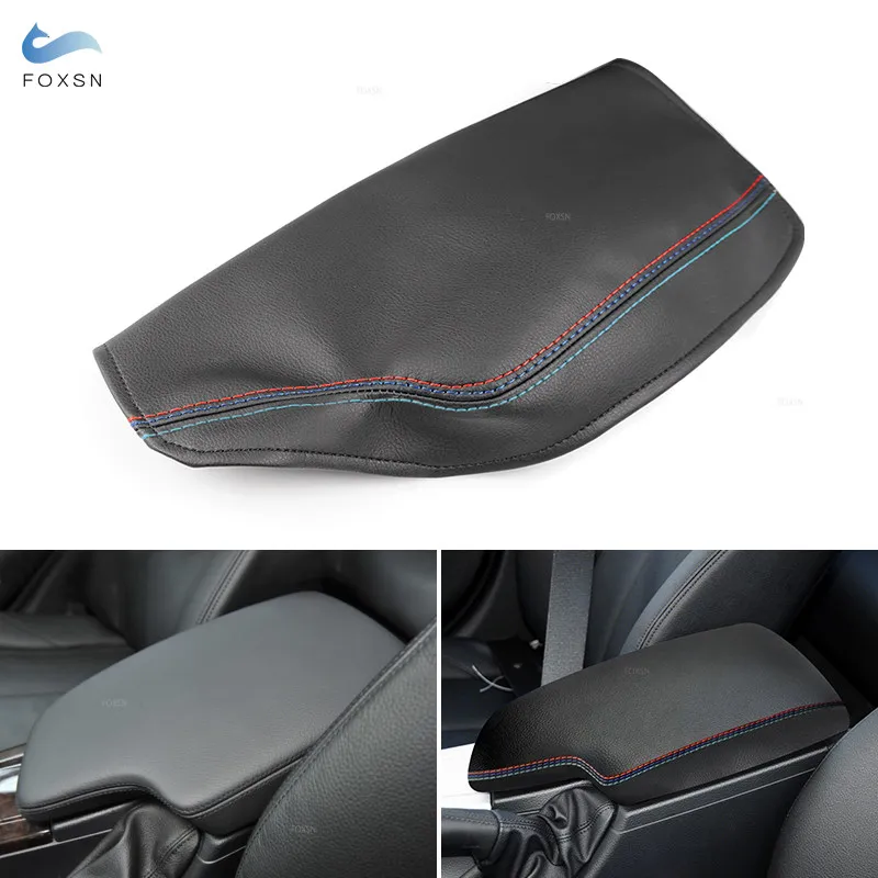 

LHD Microfiber Leather Car Styling Center Control Armrest Box Cover Trim For BMW 3 Series F30 2013 2014 2015 2016 2017 2018