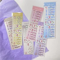 ins colour roman pillar rose cute stickers shiny laser collage stationery notebook star photo children diy decorative sticker