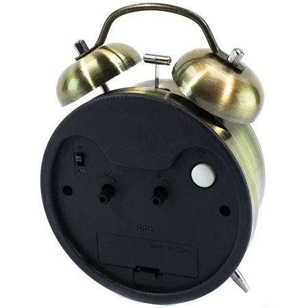 

Alarm Illuminated Nostalgia Tokmakl Matte Black Table Clock Big size 465297623