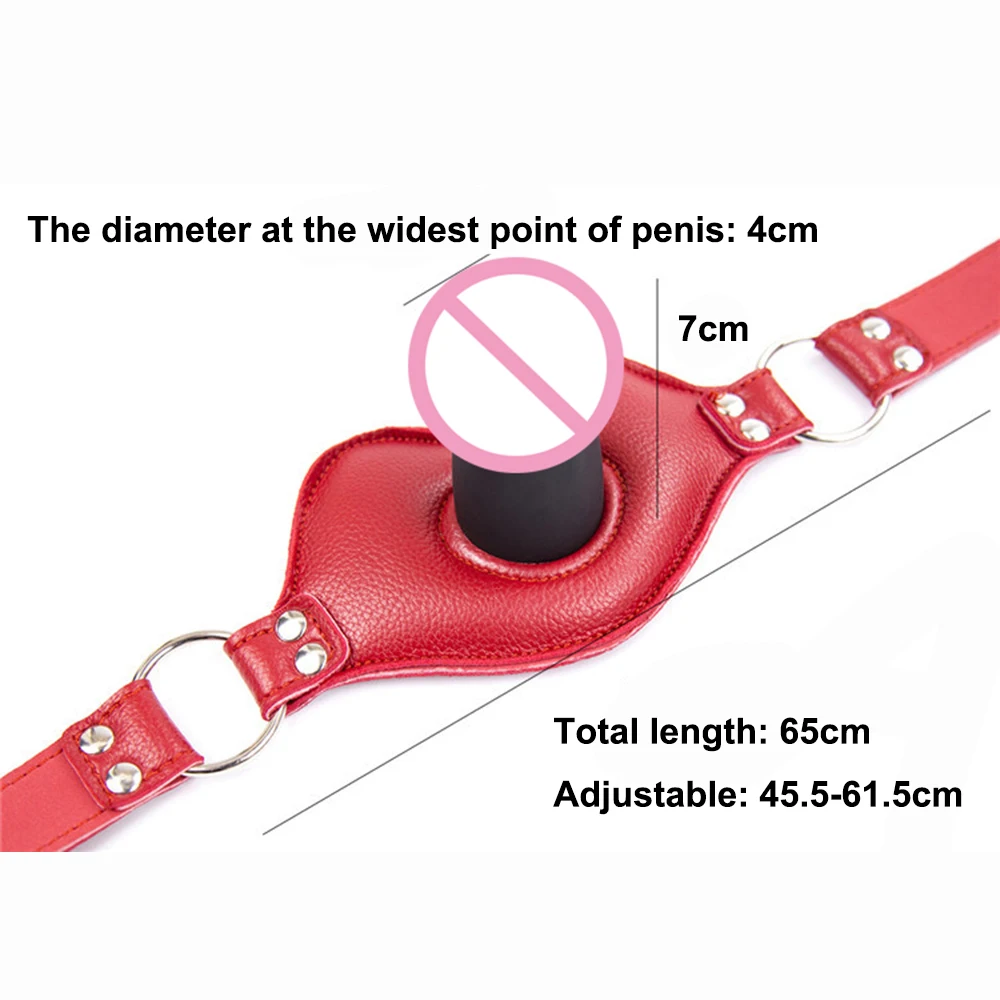 Manyjoy Faux PU Leather Silicone Ball Gag BDSM Bondage Oral Restraints Mouth Plug Erotic Adult Games Sex Toys for Couple | Красота и