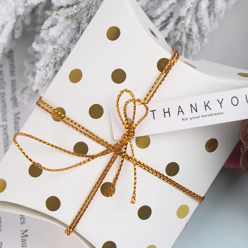 10 шт. рекламная форма подушки крафт-коробка для конфет крафт-бумага ювелирных