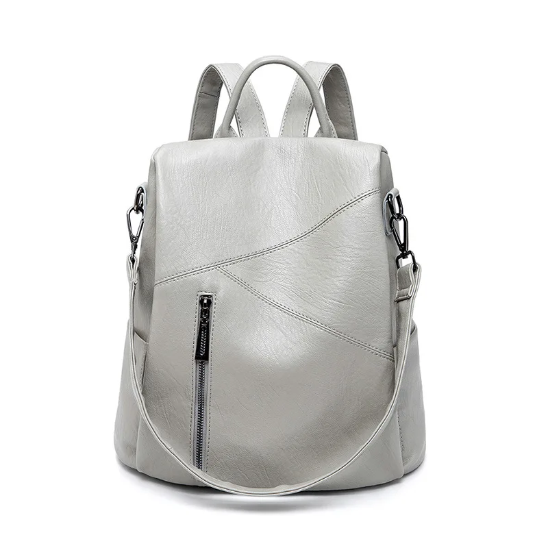 

Trendy anti-theft backpack women 2021 new Korean fashion multi-purpose cute stitching backpack travel bag